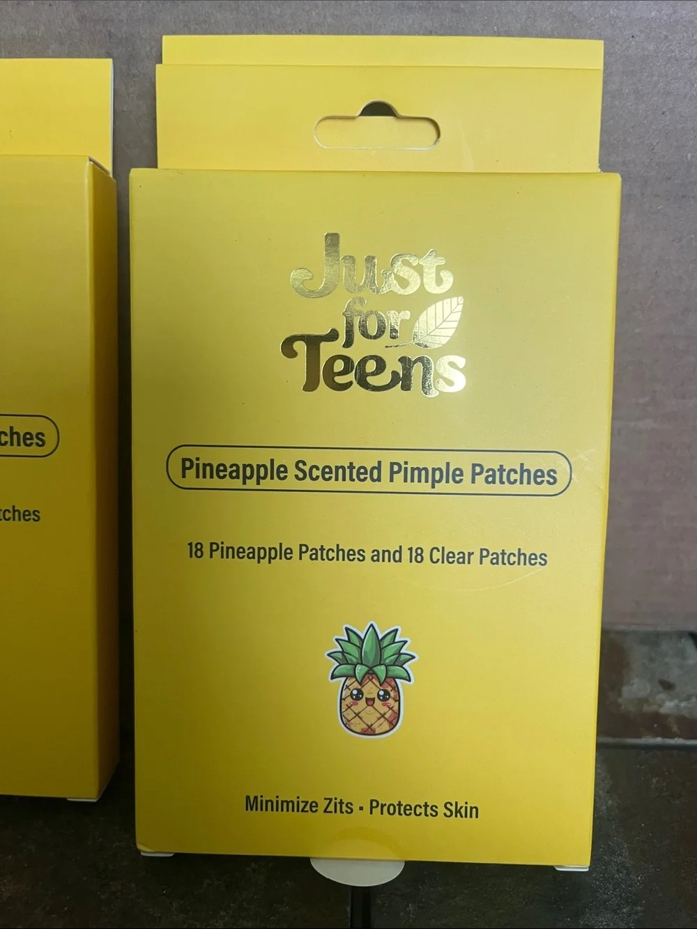 Lot of 3 Just for Teens Pineapple Scented Pimple Patches - Yellow Packaging NWT